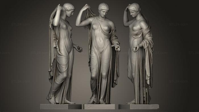 Статуи античные и исторические (Афродита из Фрюса, STKA_0063) 3D модель для ЧПУ станка
